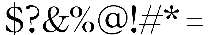 Daith Text Thin Font OTHER CHARS