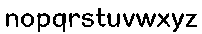 Dalseo Healing Medium Font LOWERCASE