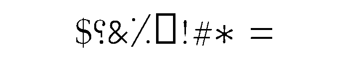 Damascus Light Font OTHER CHARS