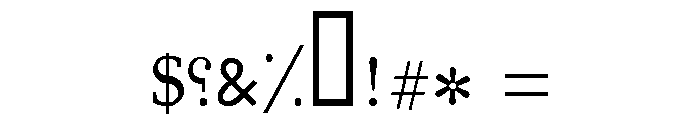 Damascus Regular Font OTHER CHARS