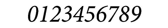 Dante Italic Font OTHER CHARS