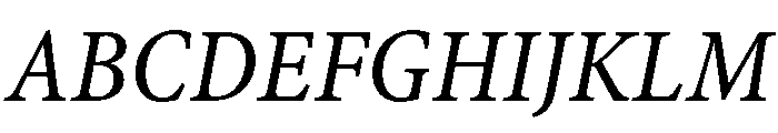 Dante Italic Font UPPERCASE