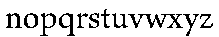 Dante Medium Font LOWERCASE