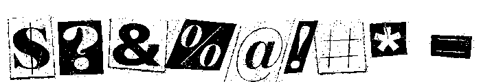 Dark London Regular Font OTHER CHARS