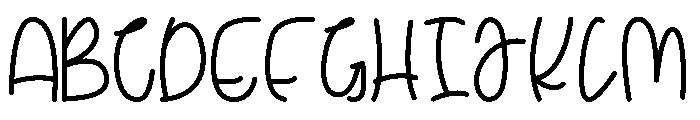DANCING SCRIPT Font UPPERCASE