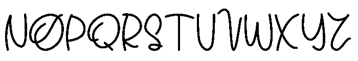 DANCING SCRIPT Font UPPERCASE