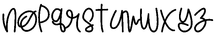 DANCING SCRIPT Font LOWERCASE