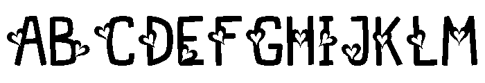 DANIELLE Regular Font UPPERCASE