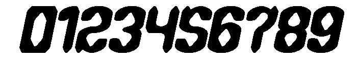 DARK GOTHIC Bold Italic Font OTHER CHARS