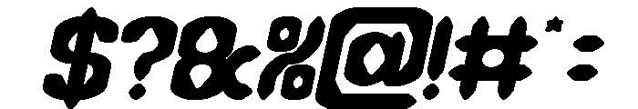 DARK GOTHIC Bold Italic Font OTHER CHARS