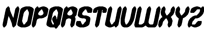 DARK GOTHIC Bold Italic Font UPPERCASE