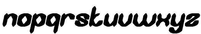 DARK GOTHIC Bold Italic Font LOWERCASE
