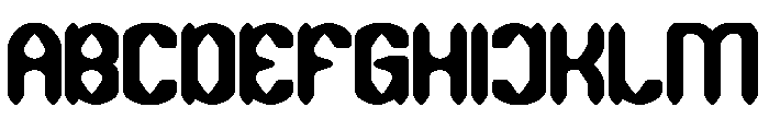 DARK GOTHIC Bold Font UPPERCASE