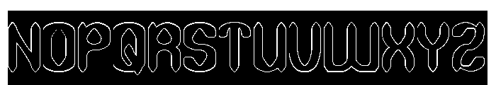 DARK GOTHIC-Hollow-Inverse Font UPPERCASE