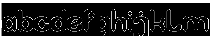 DARK GOTHIC-Hollow-Inverse FONT