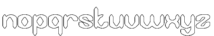 DARK GOTHIC-Hollow Font LOWERCASE