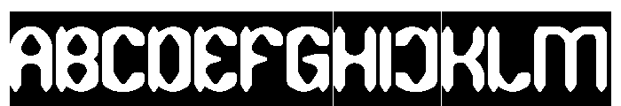 DARK GOTHIC-Inverse Font UPPERCASE