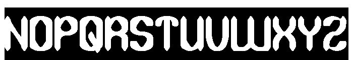 DARK GOTHIC-Inverse Font UPPERCASE