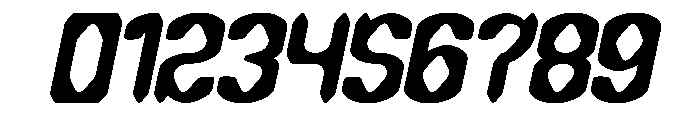 DARK GOTHIC Italic Font OTHER CHARS