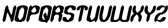 DARK GOTHIC Italic Font UPPERCASE