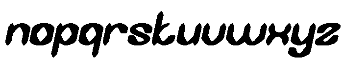 DARK GOTHIC Italic Font LOWERCASE