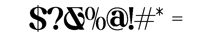 DAVION-Regular Font OTHER CHARS