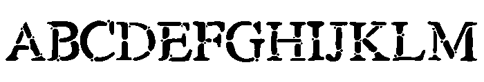 DaVinci Decay Font UPPERCASE