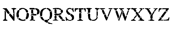 DaVinci Decay Font UPPERCASE