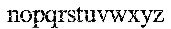 DaVinci Decay Font LOWERCASE