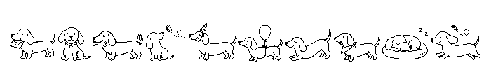 Dachshund Lover Font OTHER CHARS