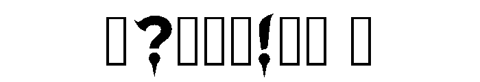 Dacus Regular Font OTHER CHARS