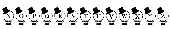 Dad Monogram Font LOWERCASE