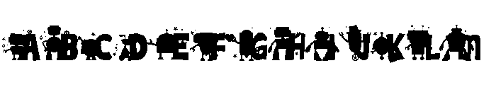 Dadbot CF Subdued Font UPPERCASE