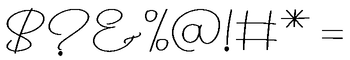 Daddy Calligraphy Font OTHER CHARS