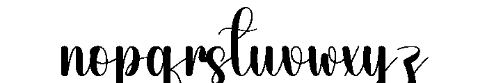 Daddy Chubby Font LOWERCASE