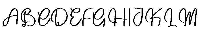 Daddy Hearth Font UPPERCASE