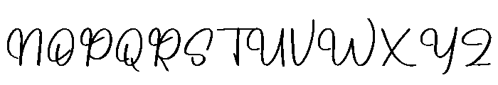 Daddy Hearth Font UPPERCASE
