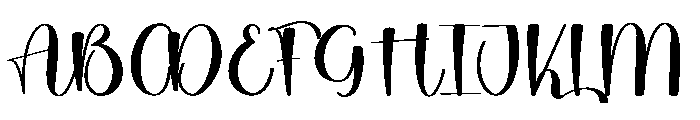 Daddy Morning Font UPPERCASE