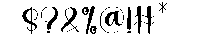 Daddy Wedding Font OTHER CHARS