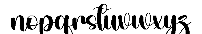 Daddy Wedding Font LOWERCASE
