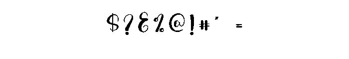 Daddy1 Font OTHER CHARS