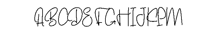 Daddyday Font UPPERCASE