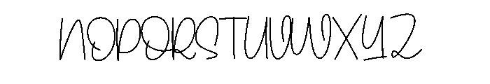 Daddyday Font UPPERCASE