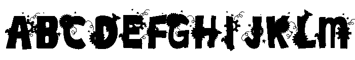 DadsNutsandBoltsCF Subdued Font UPPERCASE