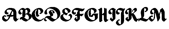 Dafforik Font UPPERCASE