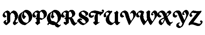 Dafforik Font UPPERCASE