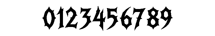 Daggerthorn Gothic Regular Font OTHER CHARS