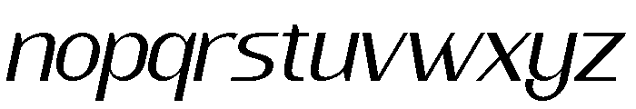 Dagle Italic Font LOWERCASE