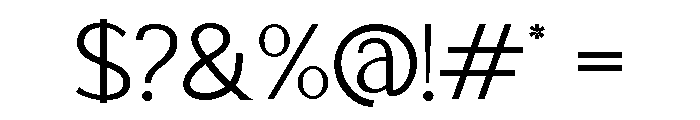Dahaga Regular Font OTHER CHARS