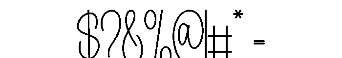 Dahlia Calligraphy Font OTHER CHARS
